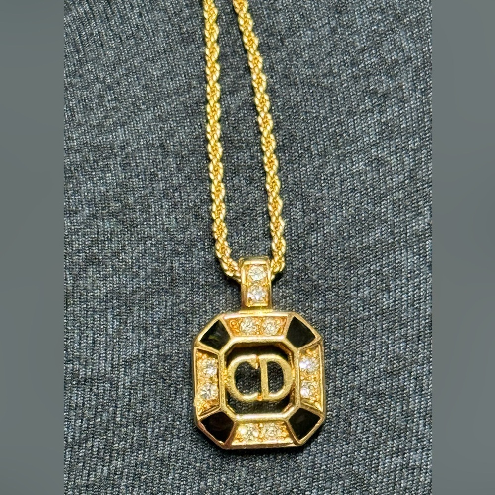 Christian Dior Vintage logo necklace - Picture 3 of 5